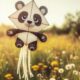 Panda şeklinde şeytan uçurtması